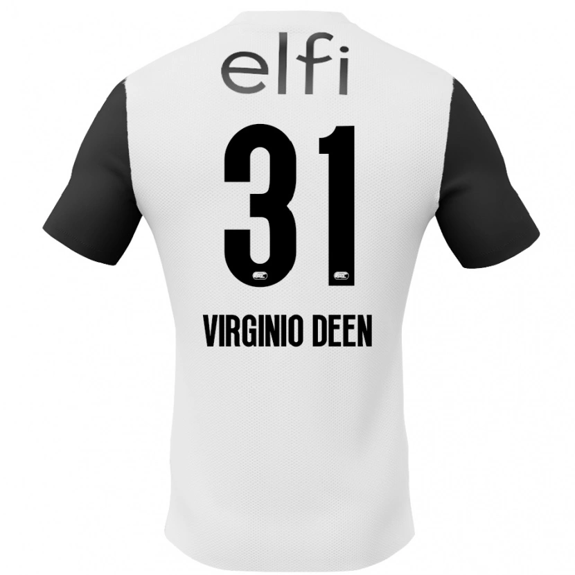 Danxen Kinder Daniël Virginio Deen #31 Weiß Schwarz Auswärtstrikot Trikot 2024/25 T-Shirt Schweiz