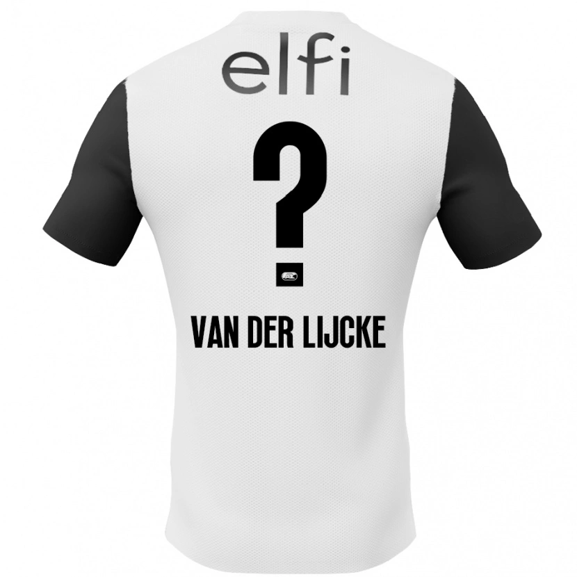 Danxen Kinder Donny Van Der Lijcke #0 Weiß Schwarz Auswärtstrikot Trikot 2024/25 T-Shirt Schweiz