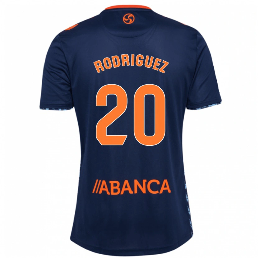 Danxen Kinder Javi Rodríguez #20 Marineblau Auswärtstrikot Trikot 2024/25 T-Shirt Schweiz