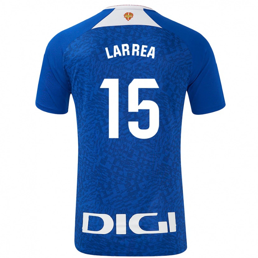 Danxen Kinder Beñat Larrea #15 Königsblau Auswärtstrikot Trikot 2024/25 T-Shirt Schweiz