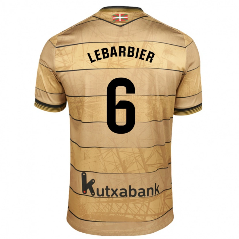 Danxen Kinder Alex Lebarbier #6 Braun Auswärtstrikot Trikot 2024/25 T-Shirt Schweiz