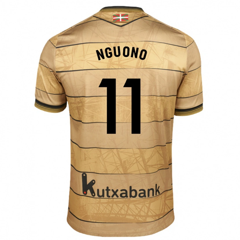 Danxen Kinder Job Ochieng #11 Braun Auswärtstrikot Trikot 2024/25 T-Shirt Schweiz