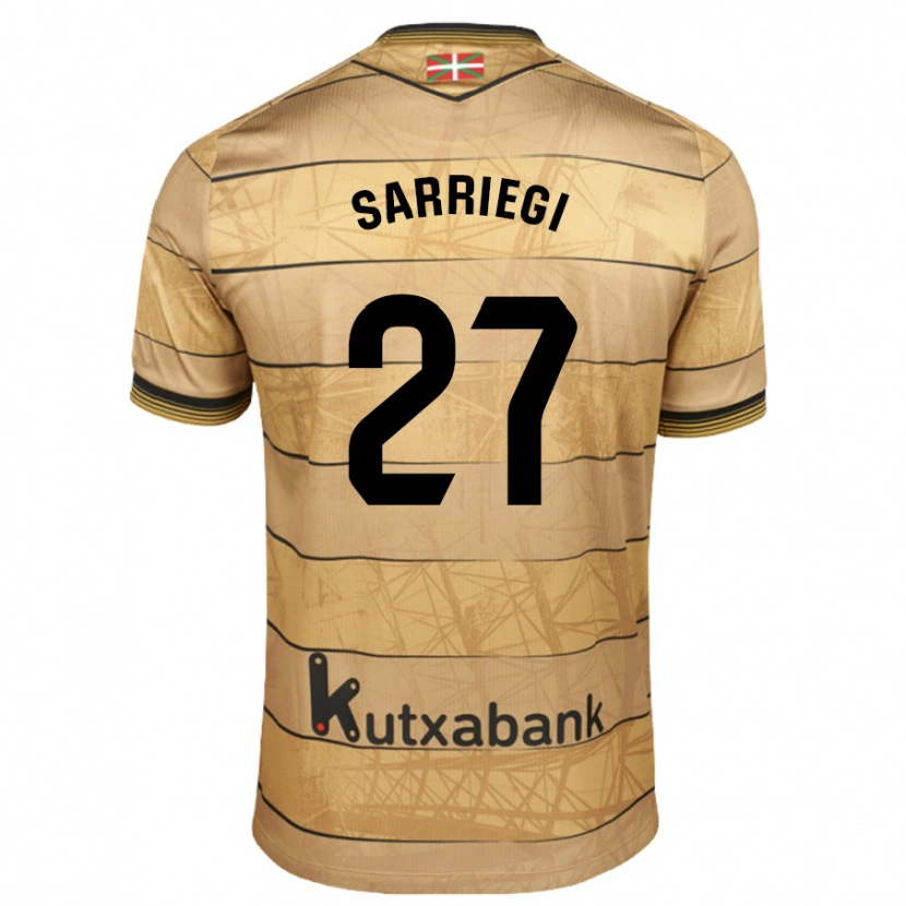 Danxen Kinder Nora Sarriegi #27 Braun Auswärtstrikot Trikot 2024/25 T-Shirt Schweiz