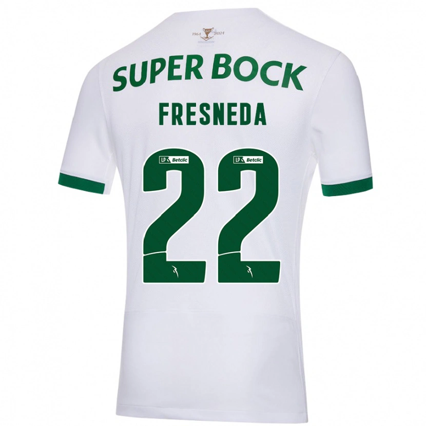 Danxen Kinder Iván Fresneda #22 Weiß Grün Auswärtstrikot Trikot 2024/25 T-Shirt Schweiz