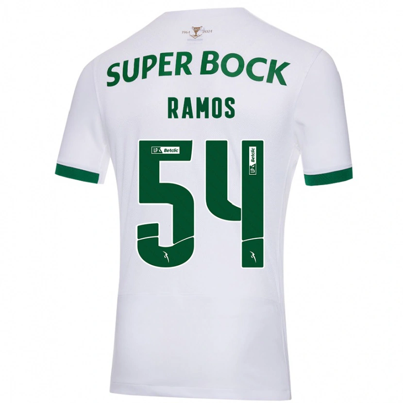 Danxen Kinder Bruno Ramos #54 Weiß Grün Auswärtstrikot Trikot 2024/25 T-Shirt Schweiz