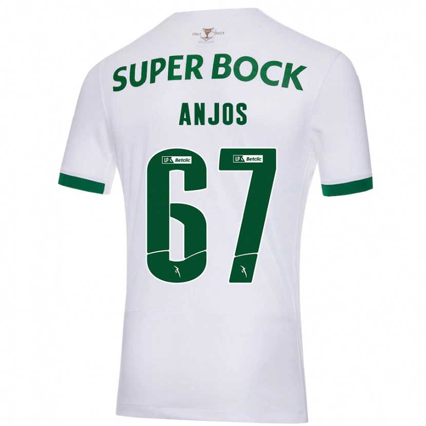 Danxen Kinder Lucas Anjos #67 Weiß Grün Auswärtstrikot Trikot 2024/25 T-Shirt Schweiz