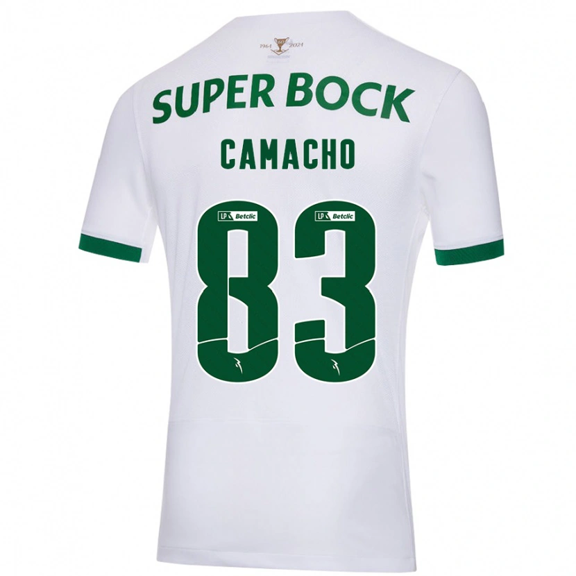 Danxen Kinder Rafael Camacho #83 Weiß Grün Auswärtstrikot Trikot 2024/25 T-Shirt Schweiz