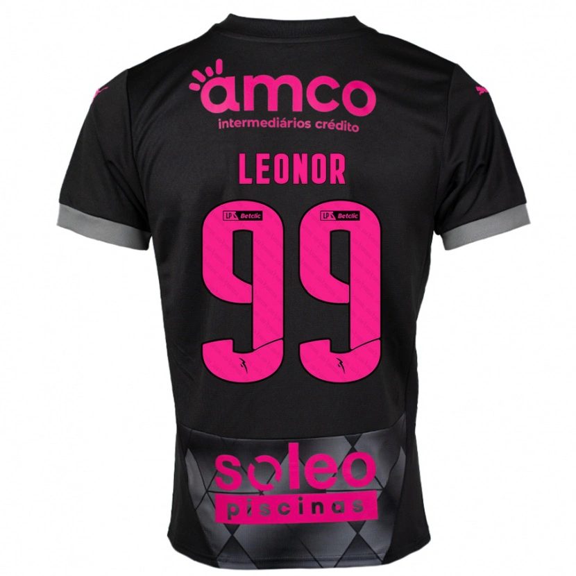 Danxen Kinder Maria Leonor #99 Schwarz Rosa Auswärtstrikot Trikot 2024/25 T-Shirt Schweiz