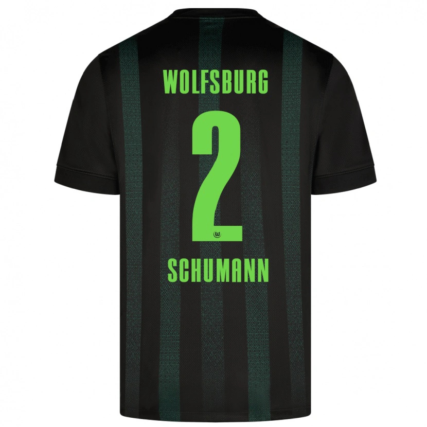 Danxen Kinder Anton Schumann #2 Dunkelgrün Auswärtstrikot Trikot 2024/25 T-Shirt Schweiz