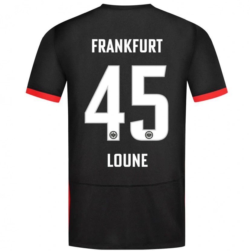 Danxen Kinder Mehdi Loune #45 Schwarz Auswärtstrikot Trikot 2024/25 T-Shirt Schweiz