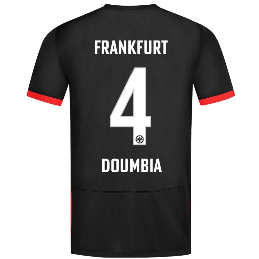 Danxen Kinder Fousseny Doumbia #4 Schwarz Auswärtstrikot Trikot 2024/25 T-Shirt Schweiz