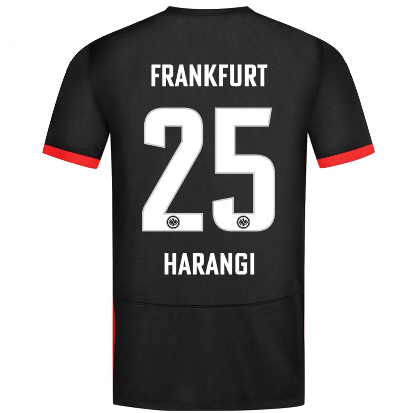 Danxen Kinder Aiden Harangi #25 Schwarz Auswärtstrikot Trikot 2024/25 T-Shirt Schweiz
