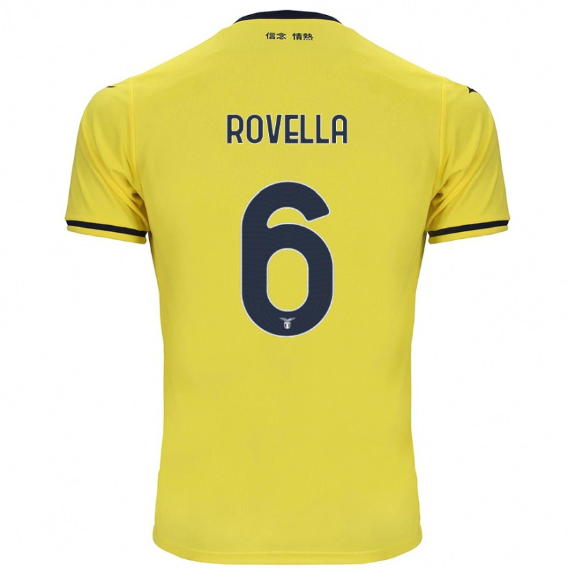 Danxen Kinder Nicolò Rovella #6 Gelb Auswärtstrikot Trikot 2024/25 T-Shirt Schweiz