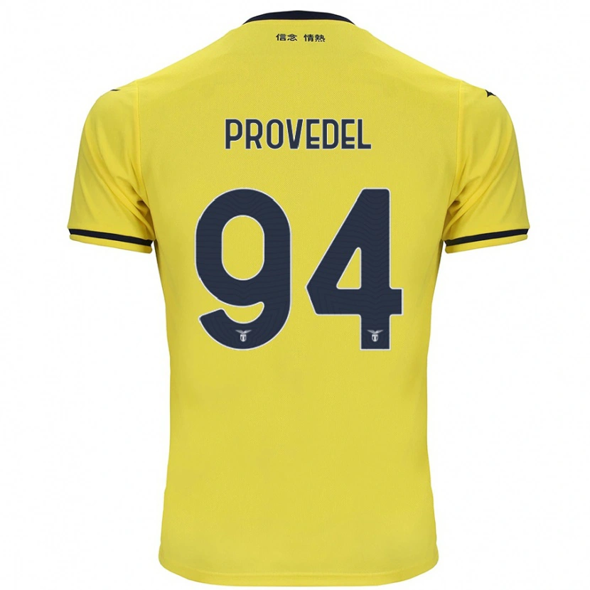 Danxen Kinder Ivan Provedel #94 Gelb Auswärtstrikot Trikot 2024/25 T-Shirt Schweiz