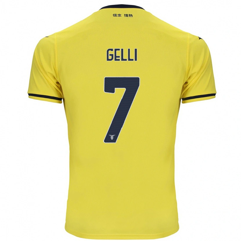 Danxen Kinder Valerio Gelli #7 Gelb Auswärtstrikot Trikot 2024/25 T-Shirt Schweiz