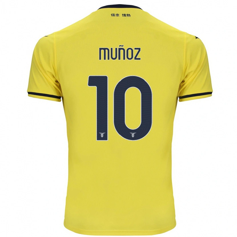 Danxen Kinder Cristo Muñoz #10 Gelb Auswärtstrikot Trikot 2024/25 T-Shirt Schweiz