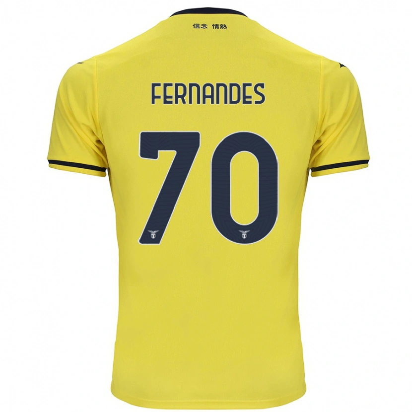 Danxen Kinder Saná Fernandes #70 Gelb Auswärtstrikot Trikot 2024/25 T-Shirt Schweiz