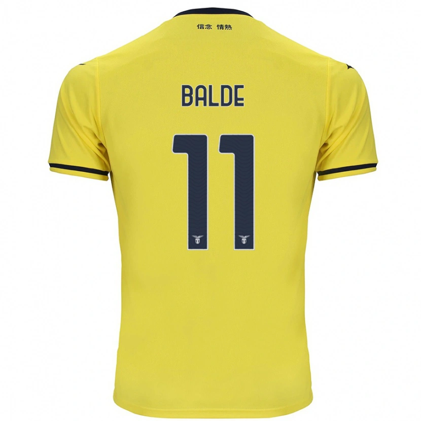 Danxen Kinder Mahamadou Balde #11 Gelb Auswärtstrikot Trikot 2024/25 T-Shirt Schweiz