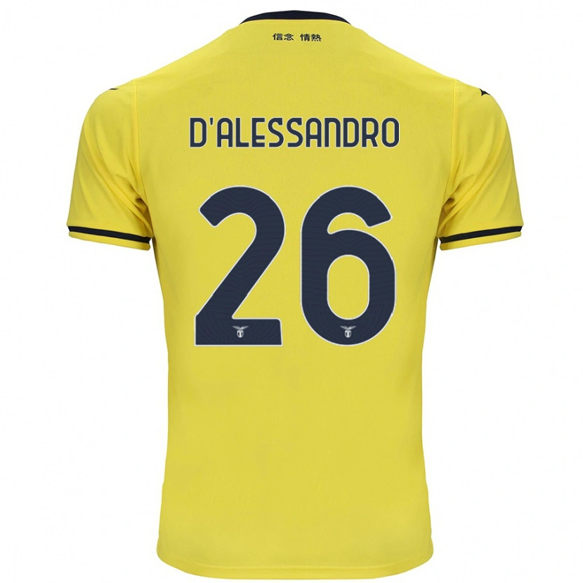 Danxen Kinder Mattya D'alessandro #26 Gelb Auswärtstrikot Trikot 2024/25 T-Shirt Schweiz
