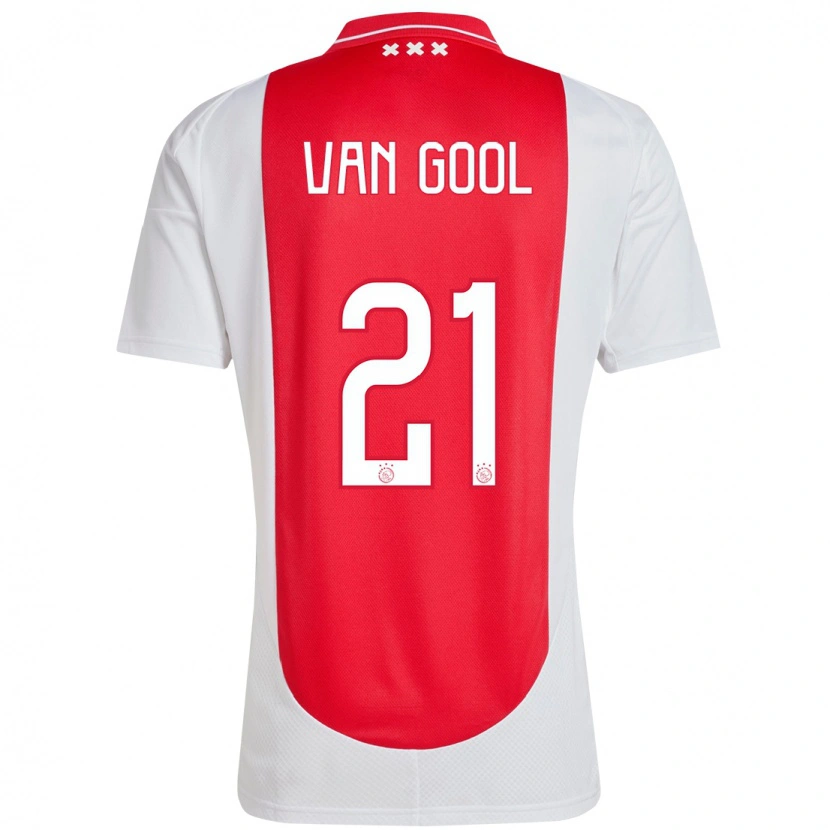 Danxen Herren Rosa Van Gool #21 Rot Weiß Heimtrikot Trikot 2024/25 T-Shirt Schweiz