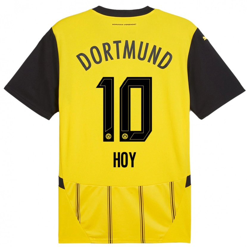 Danxen Herren Justin Hoy #10 Gelb Schwarz Heimtrikot Trikot 2024/25 T-Shirt Schweiz