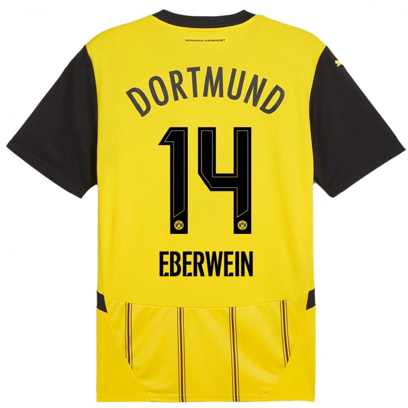 Danxen Herren Michael Eberwein #14 Gelb Schwarz Heimtrikot Trikot 2024/25 T-Shirt Schweiz