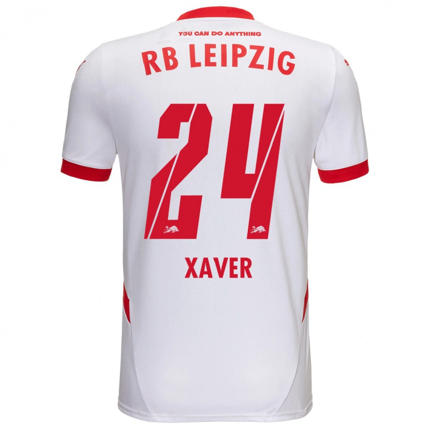 Danxen Herren Xaver Schlager #24 Weiß Rot Heimtrikot Trikot 2024/25 T-Shirt Schweiz