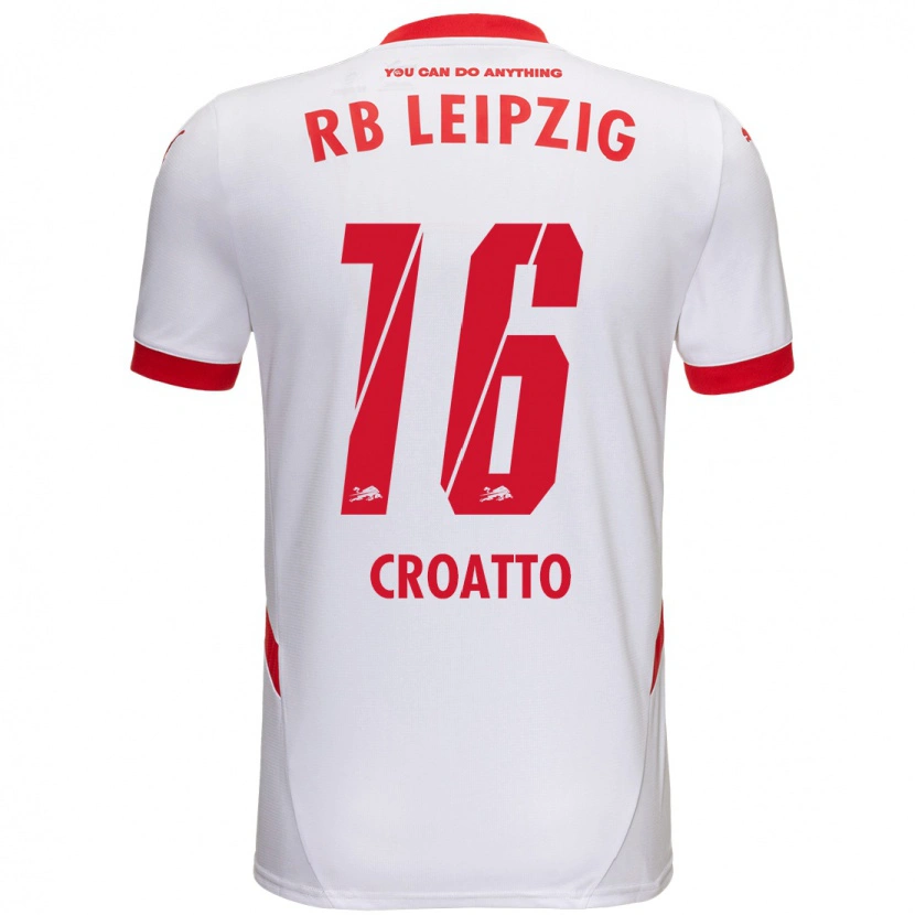 Danxen Herren Michela Croatto #16 Weiß Rot Heimtrikot Trikot 2024/25 T-Shirt Schweiz