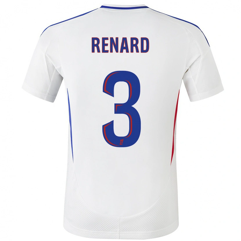 Danxen Herren Wendie Renard #3 Weiß Blau Heimtrikot Trikot 2024/25 T-Shirt Schweiz