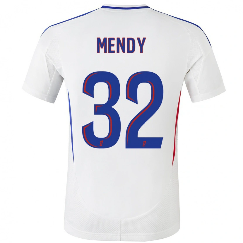 Danxen Herren Maeline Mendy #32 Weiß Blau Heimtrikot Trikot 2024/25 T-Shirt Schweiz