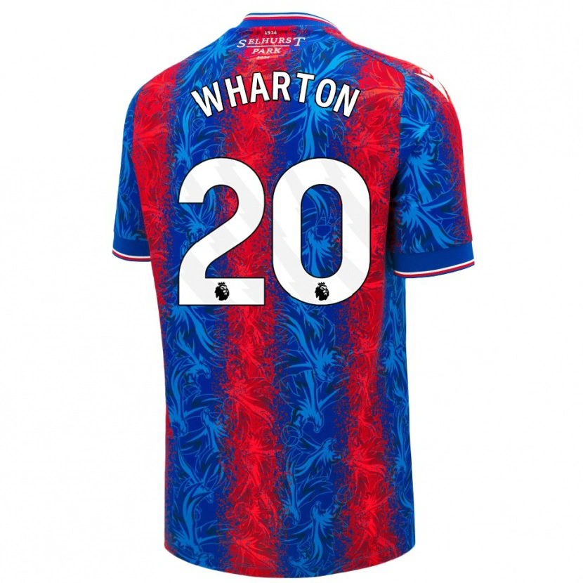 Danxen Herren Adam Wharton #20 Rot Blauen Streifen Heimtrikot Trikot 2024/25 T-Shirt Schweiz