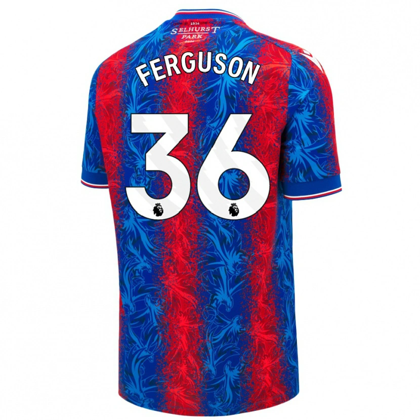 Danxen Herren Nathan Ferguson #36 Rot Blauen Streifen Heimtrikot Trikot 2024/25 T-Shirt Schweiz