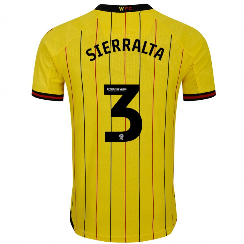 Danxen Herren Francisco Sierralta #3 Gelb Schwarz Heimtrikot Trikot 2024/25 T-Shirt Schweiz