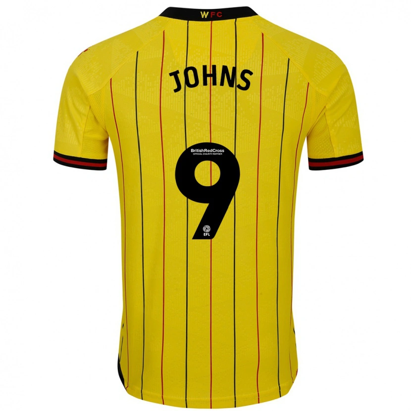 Danxen Herren Carly Johns #9 Gelb Schwarz Heimtrikot Trikot 2024/25 T-Shirt Schweiz