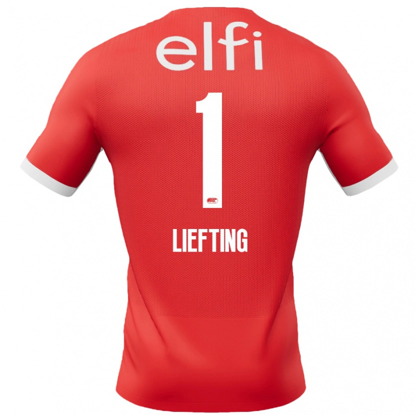 Danxen Herren Femke Liefting #1 Rot Weiß Heimtrikot Trikot 2024/25 T-Shirt Schweiz