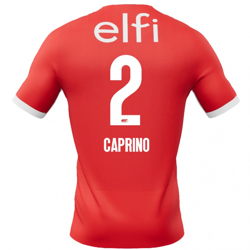 Danxen Herren Ginia Caprino #2 Rot Weiß Heimtrikot Trikot 2024/25 T-Shirt Schweiz