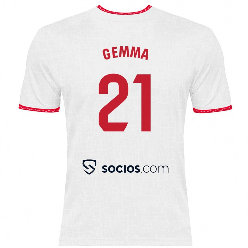 Danxen Herren Gemma Gili Giner #21 Weiß Rot Heimtrikot Trikot 2024/25 T-Shirt Schweiz