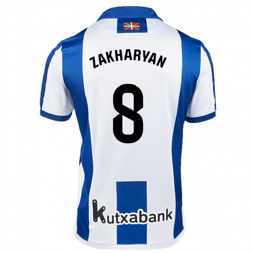 Danxen Herren Arsen Zakharyan #8 Weiß Blau Heimtrikot Trikot 2024/25 T-Shirt Schweiz