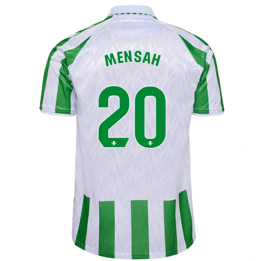 Danxen Herren Mawuli Mensah #20 Grün Weiße Streifen Heimtrikot Trikot 2024/25 T-Shirt Schweiz