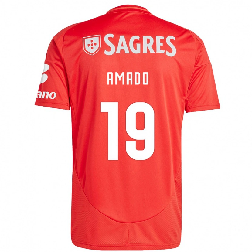 Danxen Herren Catarina Amado #19 Rot Weiß Heimtrikot Trikot 2024/25 T-Shirt Schweiz