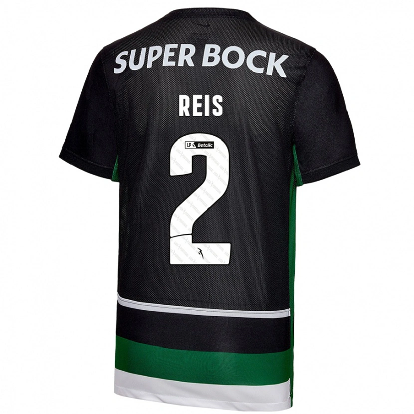 Danxen Herren Matheus Reis #2 Schwarz Weiß Grün Heimtrikot Trikot 2024/25 T-Shirt Schweiz