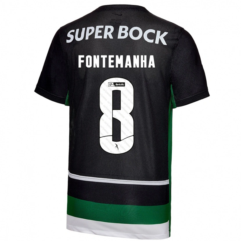 Danxen Herren Rita Fontemanha #8 Schwarz Weiß Grün Heimtrikot Trikot 2024/25 T-Shirt Schweiz