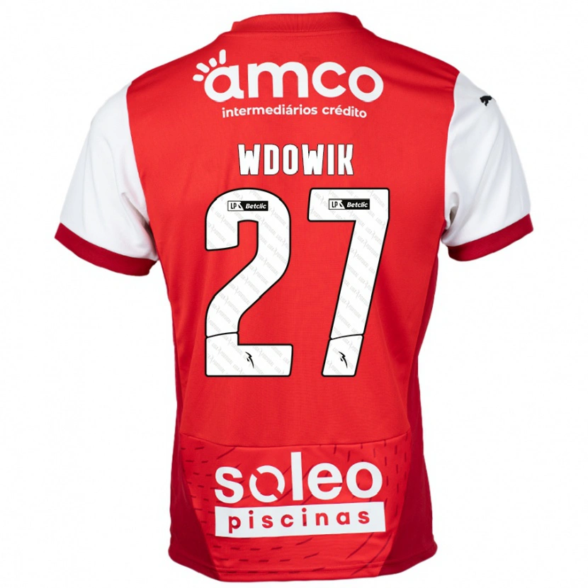 Danxen Herren Bartlomiej Wdowik #27 Rot Weiß Heimtrikot Trikot 2024/25 T-Shirt Schweiz