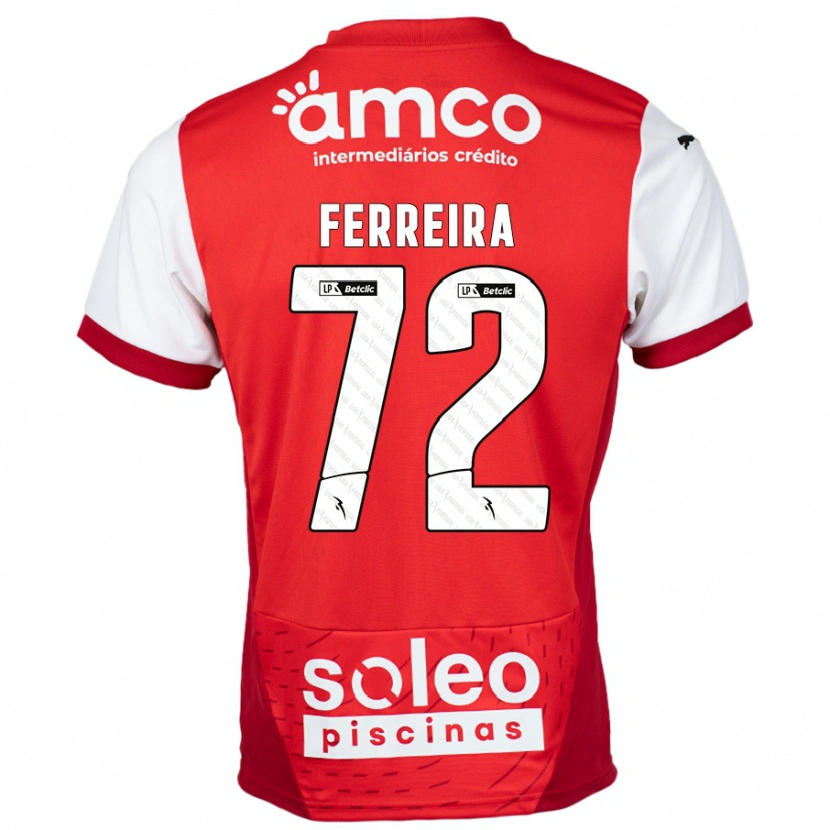 Danxen Herren André Ferreira #72 Rot Weiß Heimtrikot Trikot 2024/25 T-Shirt Schweiz