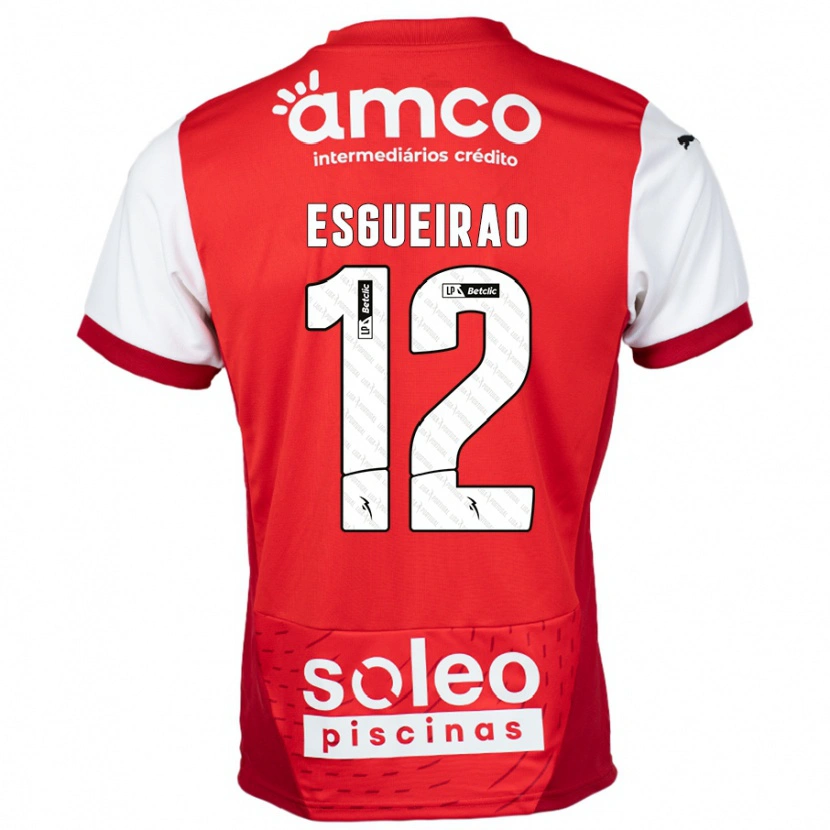Danxen Herren Íris Esgueirão #12 Rot Weiß Heimtrikot Trikot 2024/25 T-Shirt Schweiz
