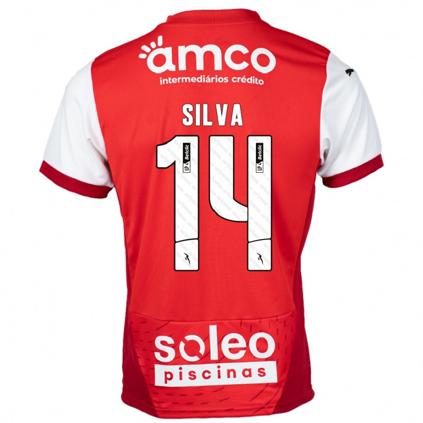 Danxen Herren Dolores Silva #14 Rot Weiß Heimtrikot Trikot 2024/25 T-Shirt Schweiz
