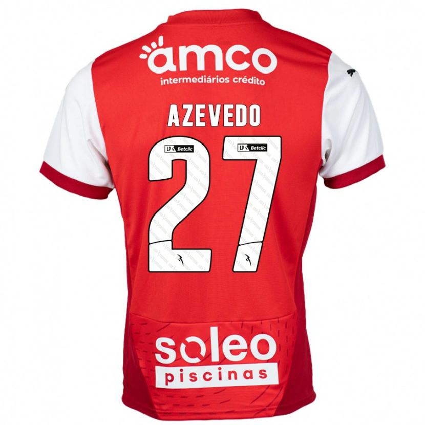 Danxen Herren Mariana Azevedo #27 Rot Weiß Heimtrikot Trikot 2024/25 T-Shirt Schweiz