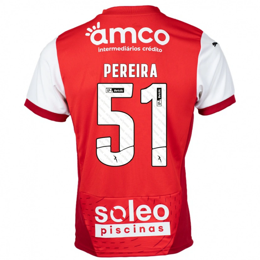 Danxen Herren Evy Pereira #51 Rot Weiß Heimtrikot Trikot 2024/25 T-Shirt Schweiz