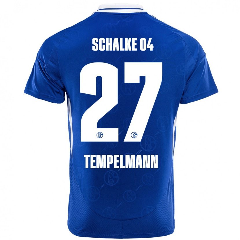 Danxen Herren Lino Tempelmann #27 Königsblau Heimtrikot Trikot 2024/25 T-Shirt Schweiz
