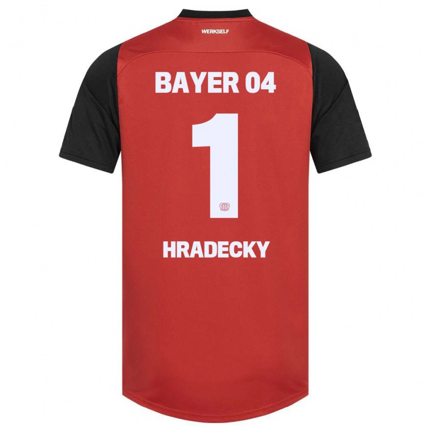 Danxen Herren Lukas Hradecky #1 Rot Schwarz Heimtrikot Trikot 2024/25 T-Shirt Schweiz